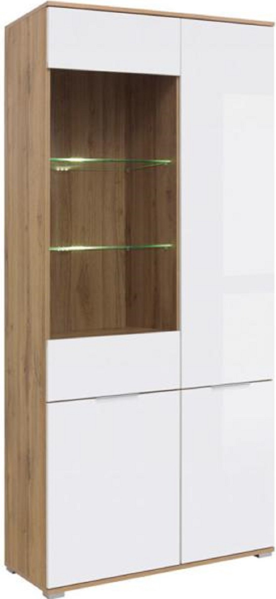 Шкаф-витрина Loftwood напольный Злата 010 REG1W3D 195х90х41 см купить,NaN