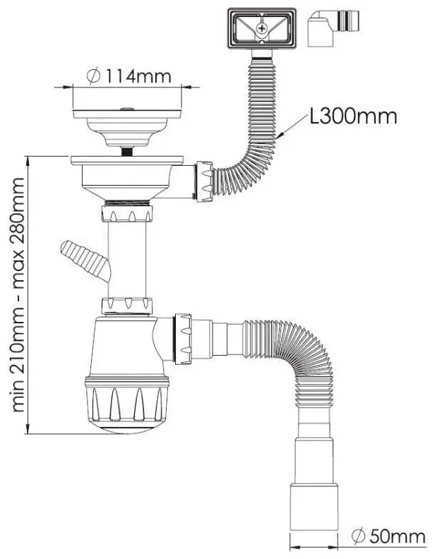 Сифон Nova 1035 50 мм купить,NaN