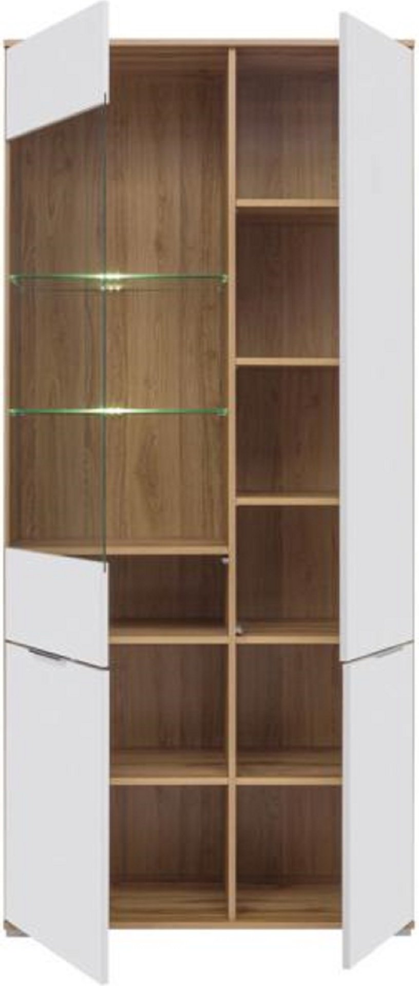Шкаф-витрина Loftwood напольный Злата 010 REG1W3D 195х90х41 см купить,NaN