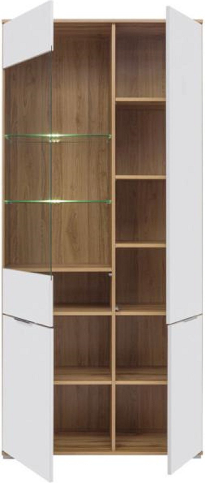 Шкаф-витрина Loftwood напольный Злата 010 REG1W3D 195х90х41 см купить,NaN