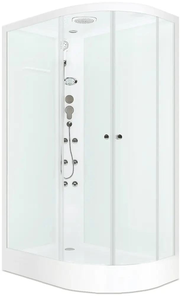 Душевая кабина KABINKA.KZ DS01DS128LLWCl10, 218х120 см, низкий поддон