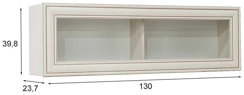 Полка ANREX Тиффани, 130х23.7x39.8 см, белый купить,NaN