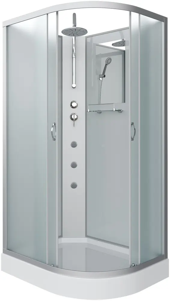 Душевая кабина Niagara NG-3312-14LBKTG, 215х120 см, низкий поддон