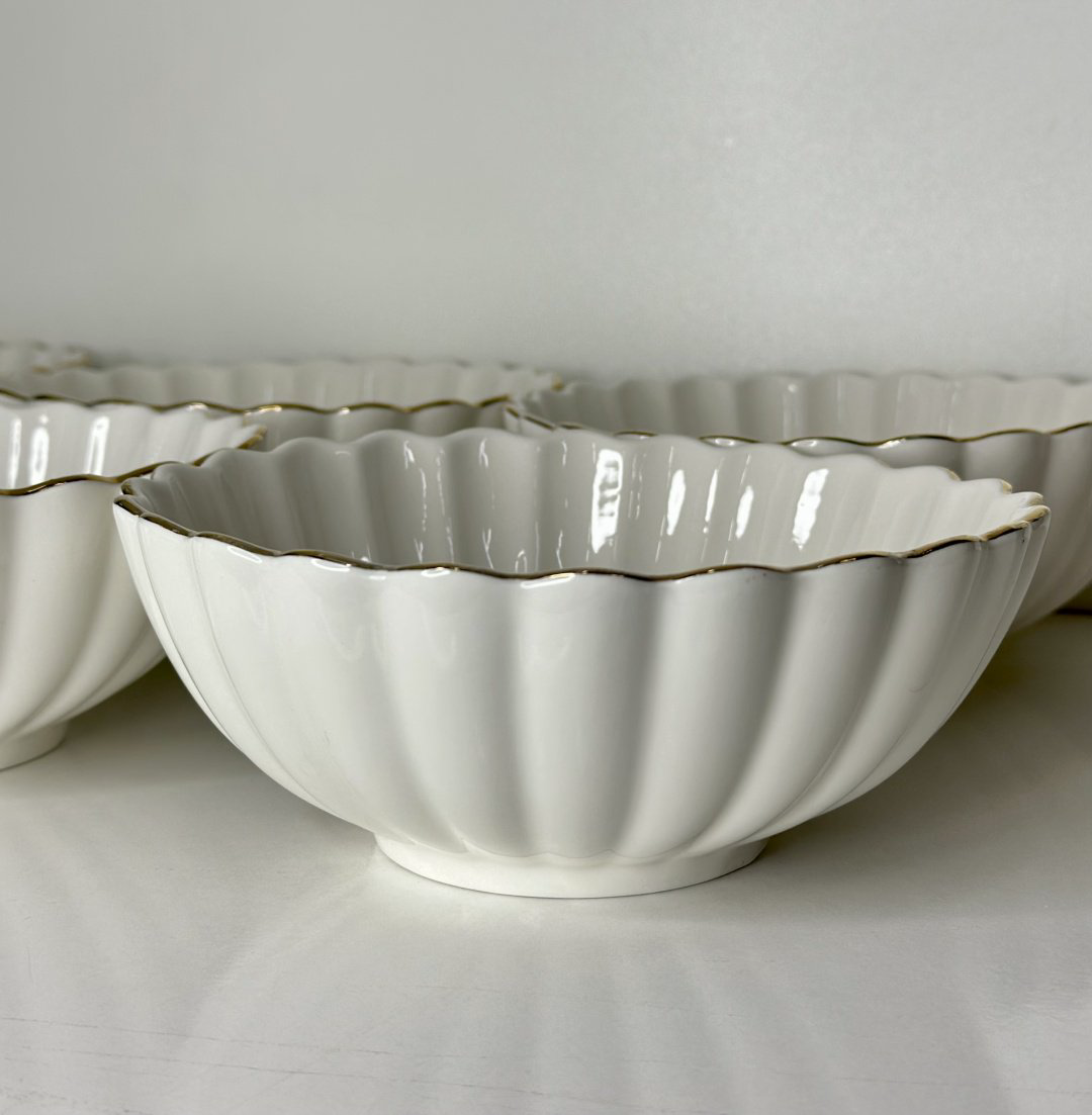 Салатник Valentina 6 шт, костяной фарфор, 15х15 см купить,NaN