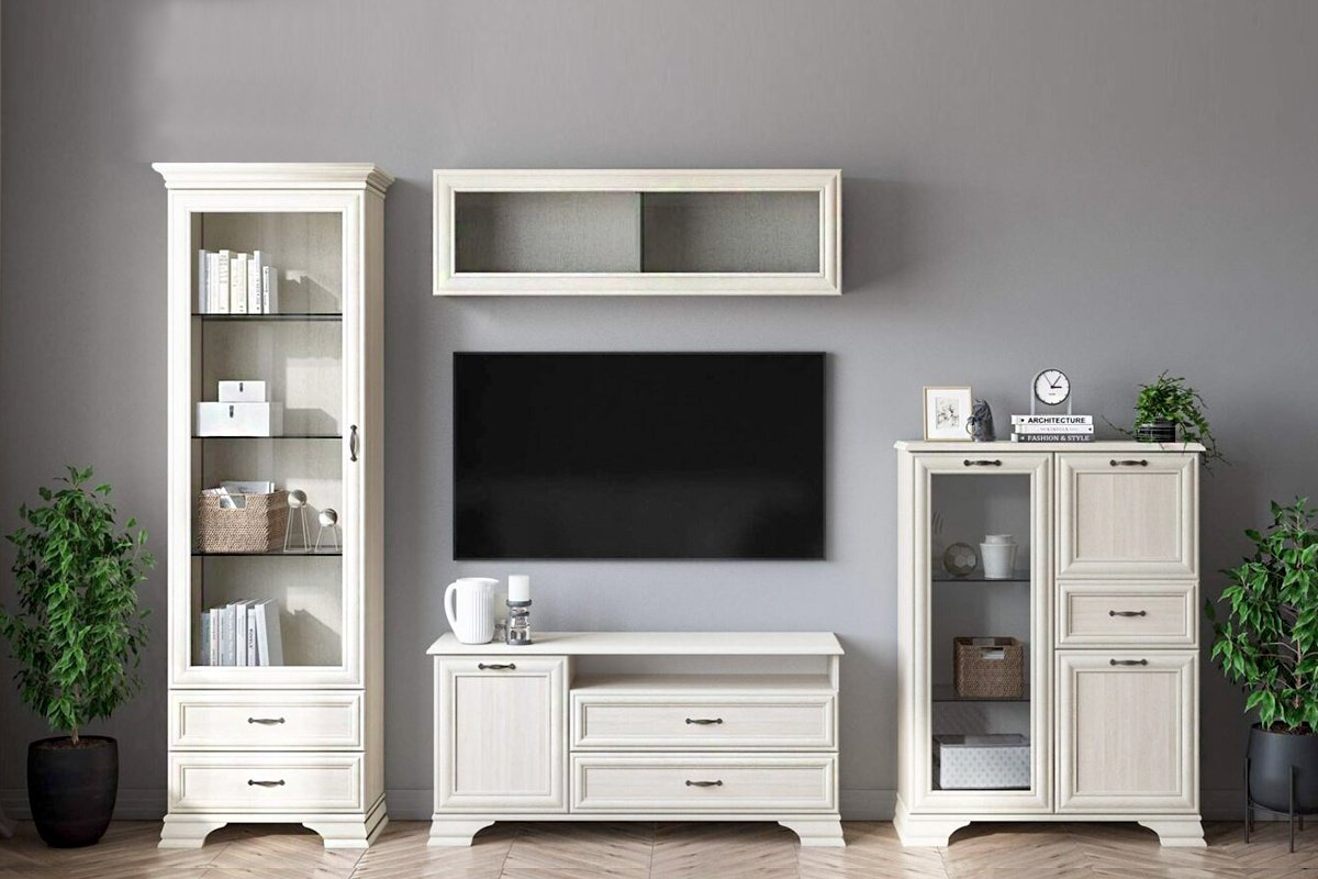 Полка ANREX Тиффани, 130х23.7x39.8 см, белый купить,NaN