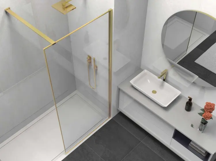 Душевое ограждение KABINKA.KZ одностенное Walk-In VSW-1HS100CLG, 1000х2000 мм