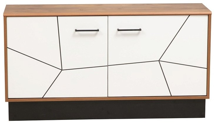ТВ-тумба напольная Седьмое небо Гамма , 120x64x36 см, белый, коричневый