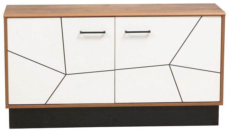 ТВ-тумба напольная Седьмое небо Гамма , 120x64x36 см, белый, коричневый купить,NaN