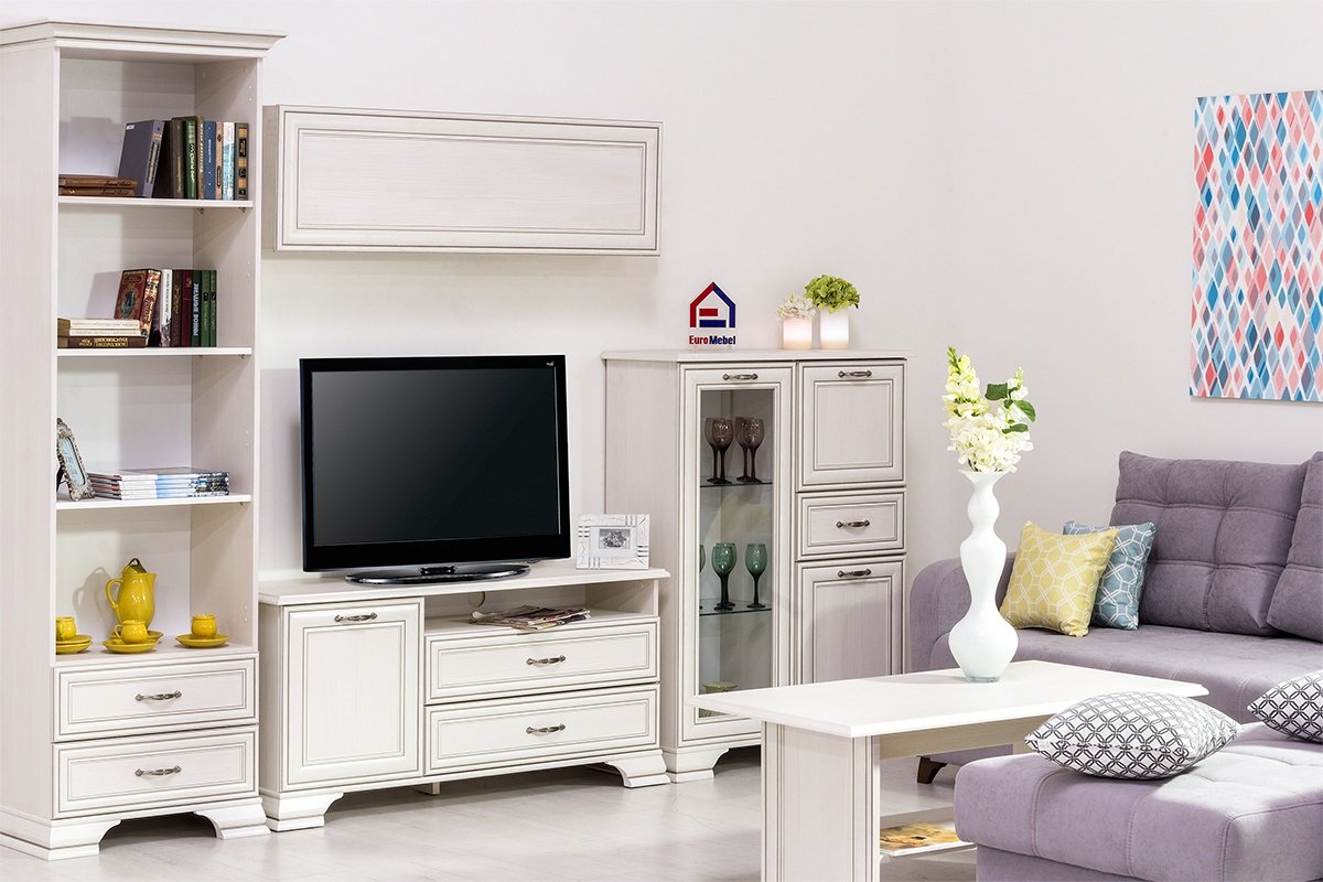 ТВ-тумба напольная ANREX Тиффани RTV 1D2SN, 130x62.4x37 см, бежевый - ForteMarket ТВ-тумба напольная ANREX Тиффани RTV 1D2SN, 130x62.4x37 см, бежевый купить,0