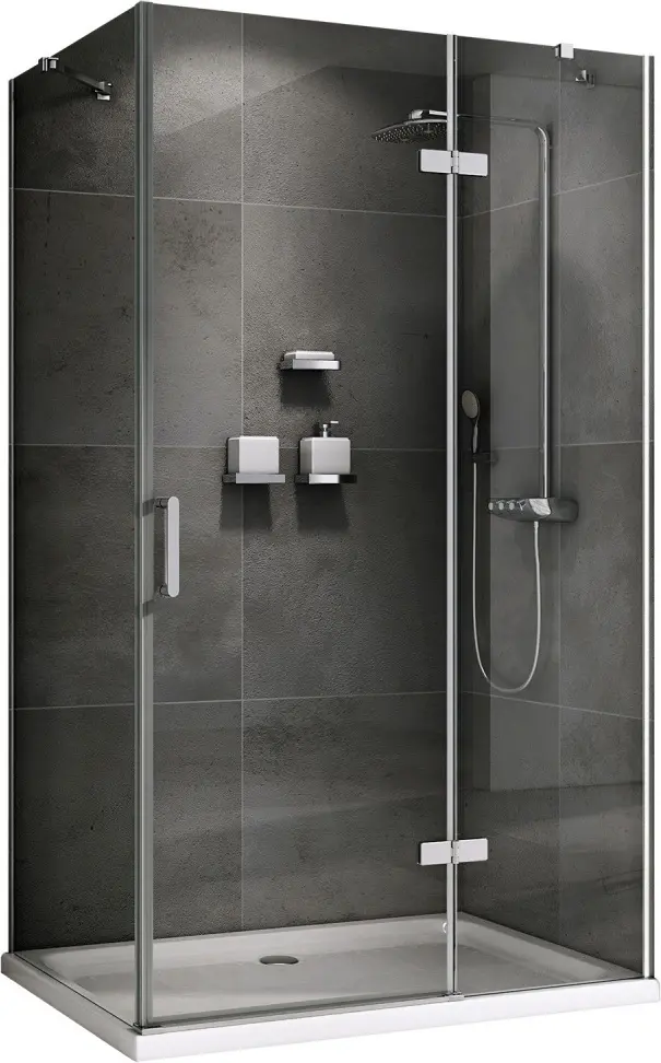 Душевое ограждение Abber двухстенное Zart AG08100-S81, 1000х800х1950 мм купить,NaN