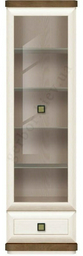 Шкаф-витрина Гербор REG1W1S 55x40x194см белый
