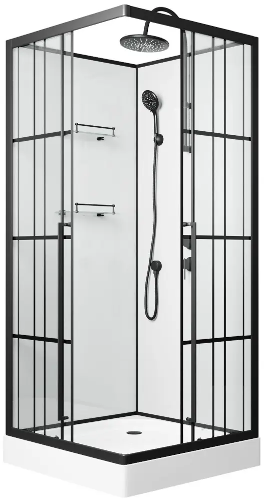 Душевая кабина KABINKA.KZ ST90/15QR/KL/BKT, 220х90 см, низкий поддон