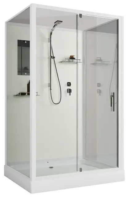 Душевая кабина KABINKA.KZ Standart ST120/90/15Q/BK, 200х90 см, низкий поддон