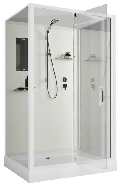 Душевая кабина KABINKA.KZ Standart ST120/90/15Q/BK, 200х90 см, низкий поддон