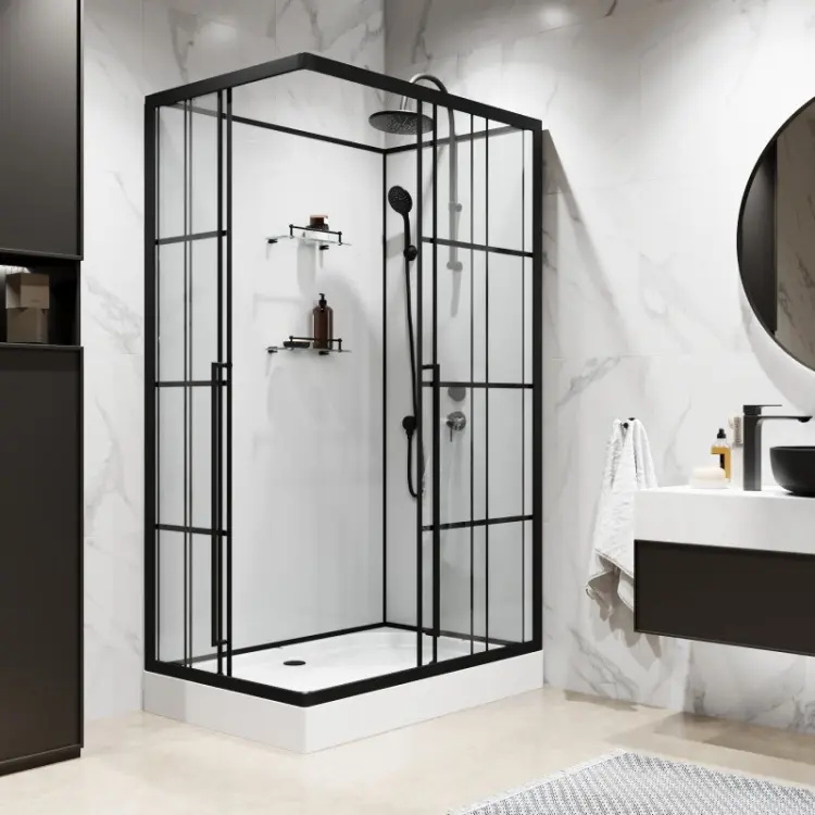 Душевая кабина Niagara Standart ST100/80/15QR/KL/BKT, 225х100 см, низкий поддон
