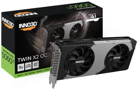 Видеокарта Inno3D GeForce RTX 5060 Ti TWIN X2 8 Гб - ForteMarket Видеокарта Inno3D GeForce RTX 5060 Ti TWIN X2 8 Гб купить,0