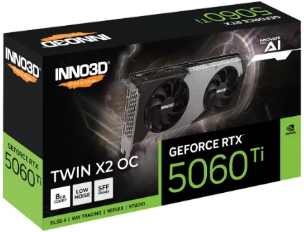 Видеокарта Inno3D GeForce RTX 5060 Ti TWIN X2 OC 8 Гб - ForteMarket Видеокарта Inno3D GeForce RTX 5060 Ti TWIN X2 OC 8 Гб купить,0