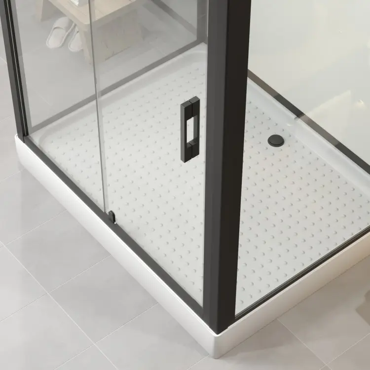 Душевая кабина KABINKA.KZ ST120/90/15Q/BL/BK, 220х90 см, низкий поддон купить,NaN