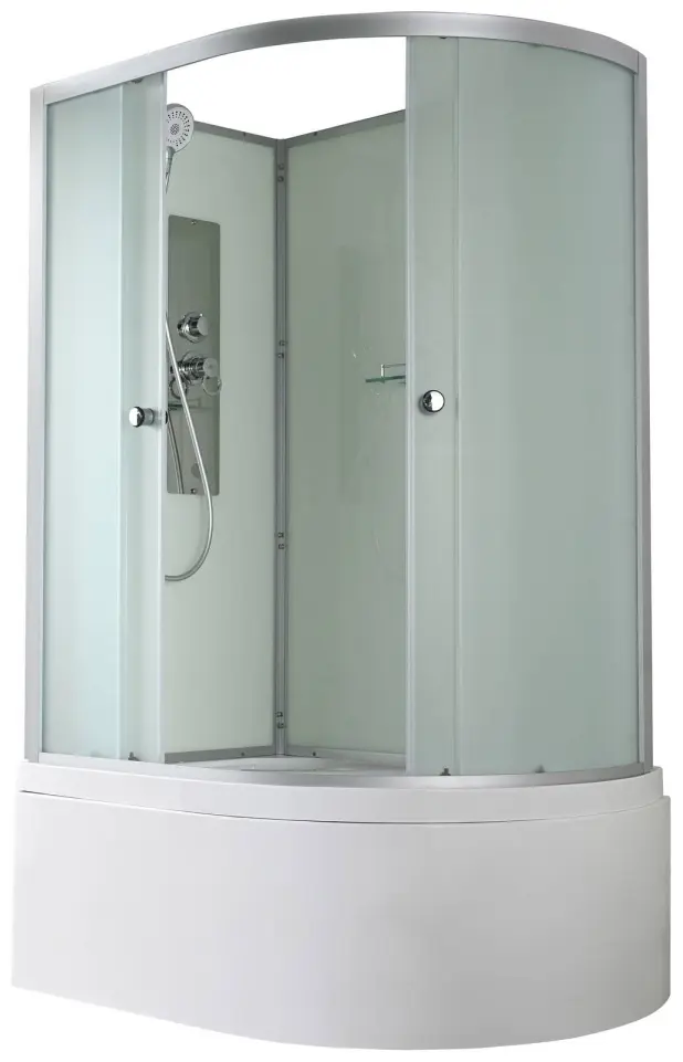 Душевая кабина KABINKA.KZ D5012L N без крыши, 208х80 см, высокий поддон
