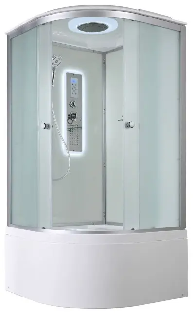 Душевая кабина AvaCan D5090 LED, 215х90 см, высокий поддон