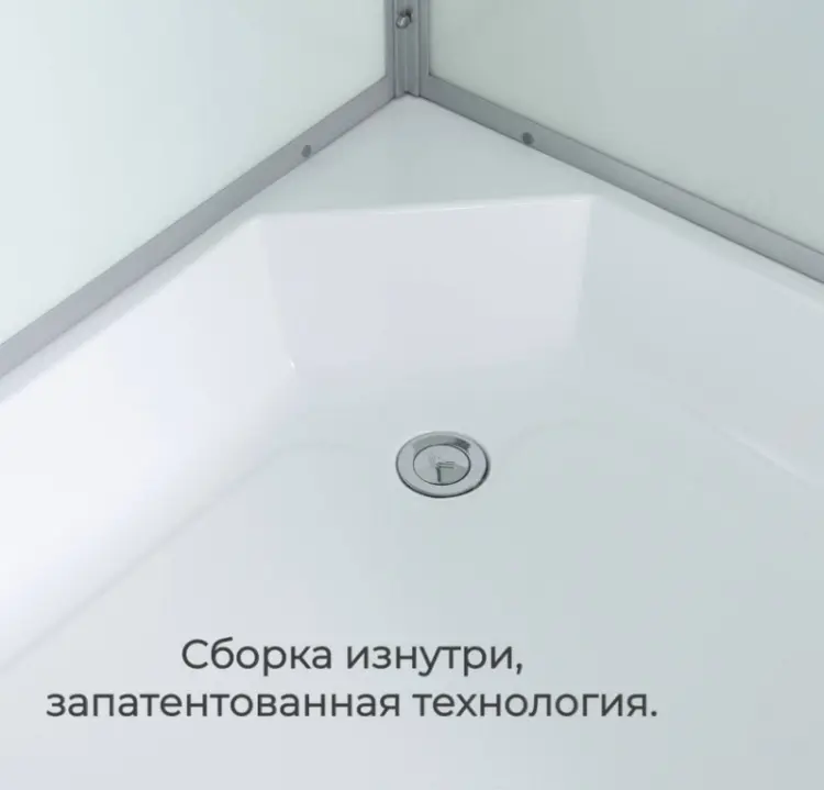 Душевая кабина AvaCan D5090 LED, 215х90 см, высокий поддон