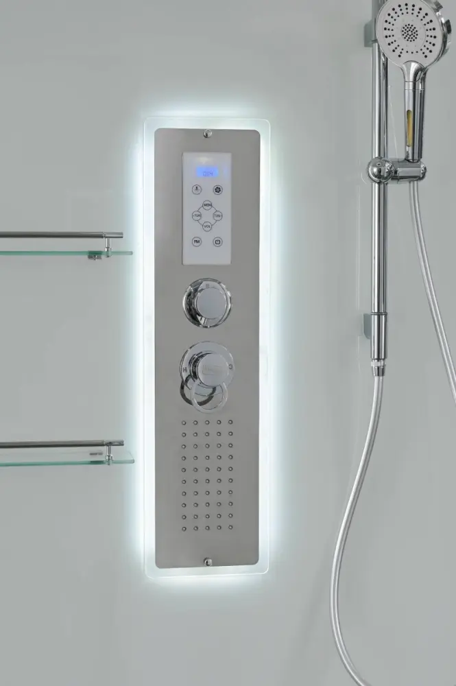 Душевая кабина KABINKA.KZ V2010LED, 220х100 см, низкий поддон купить,NaN