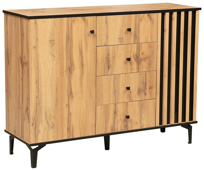 Комод Седьмое небо Либерти, 130x43x100 см, коричневый