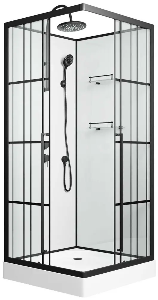 Душевая кабина Niagara Standart ST100/15QL/KL/BKT, 225х100 см, низкий поддон