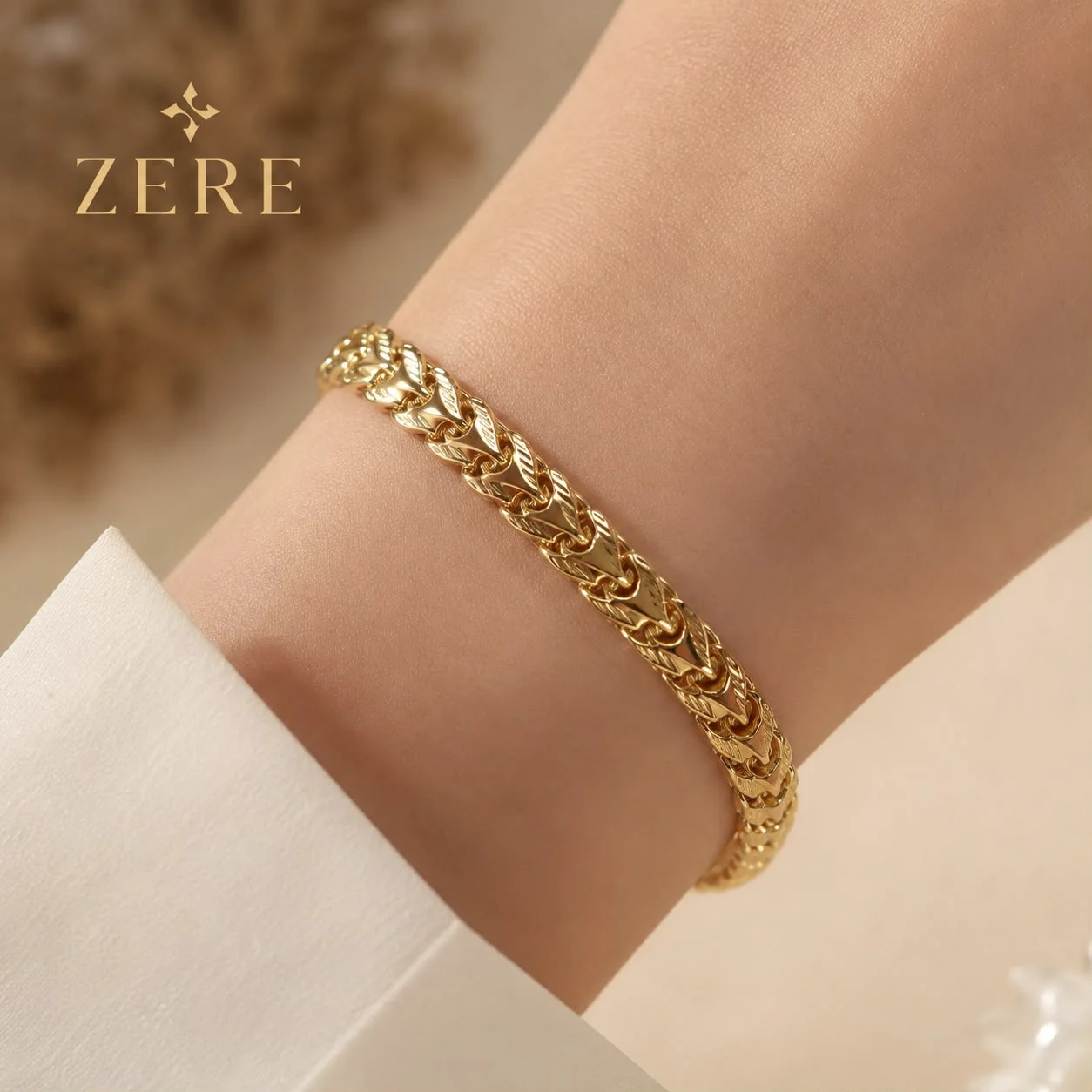 Браслет Zere ZR030705 жёлтое золото 7.76гр 18р