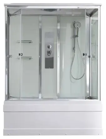 Душевая кабина KABINKA.KZ V5015, 220х150 см, высокий поддон купить,NaN