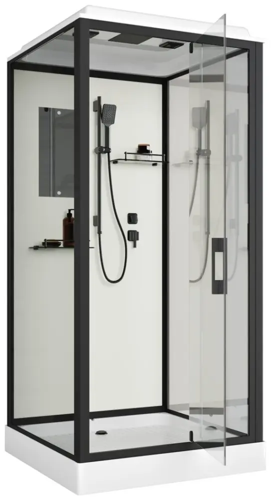 Душевая кабина KABINKA.KZ ST80/15Q/BL, 215х80 см, низкий поддон