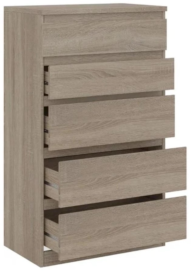 Комод СВЕДСТА Кастор, 65x40x112 см, коричневый купить,NaN