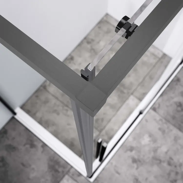 Душевое ограждение KABINKA.KZ двухстенное Slim-N VSR-4SN8012CLGM, 800х1950 мм купить,NaN