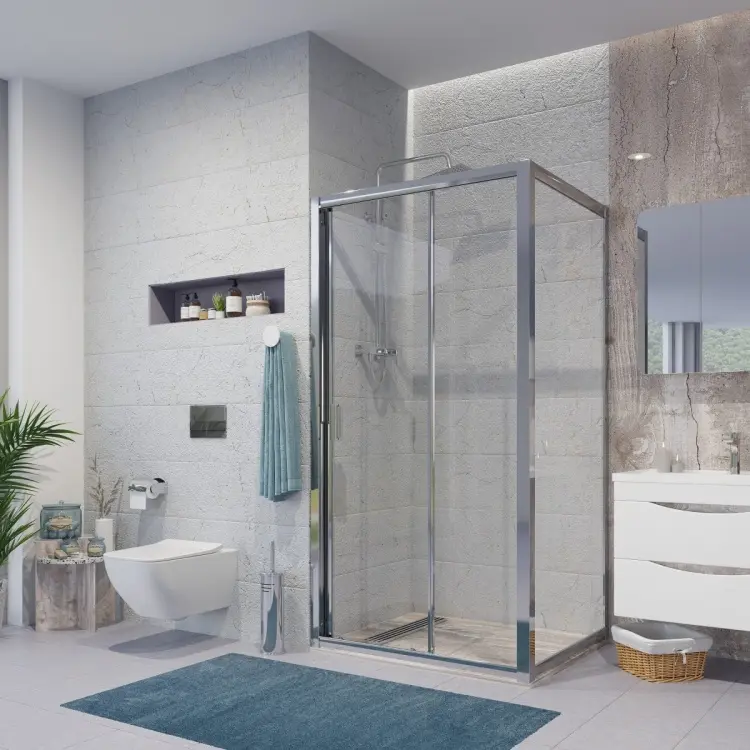 Душевое ограждение Niagara двухстенное NG-62-9A-A100, 1000х1950 мм
