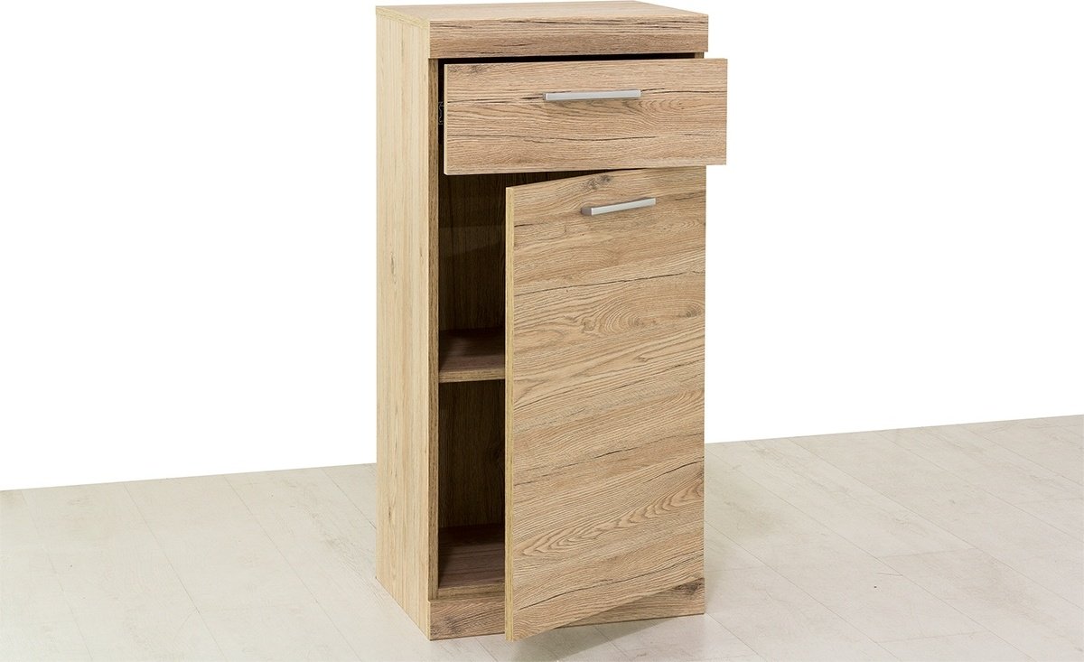 Комод ANREX Оскар 1D1SH, 45x35.10x98.3 см, коричневый - ForteMarket Комод ANREX Оскар 1D1SH, 45x35.10x98.3 см, коричневый купить,0