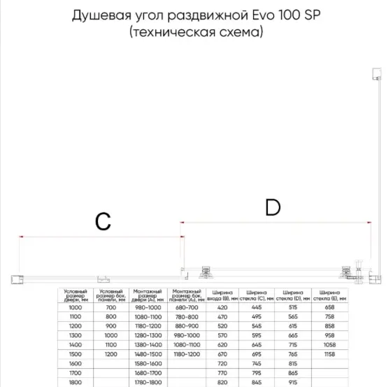 Душевое ограждение KABINKA.KZ двухстенное E1-GR-120-01-C9 + E-SP-GR-90-01-C9, 900х1950 мм купить,NaN