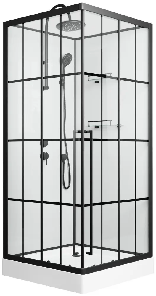 Душевая кабина KABINKA.KZ ST90/15QL/KL/BKT , 225х90 см, низкий поддон