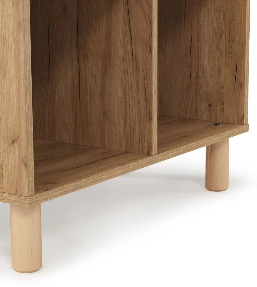 Стеллаж напольный Мебель Азии, 70x35.3x82 см, коричневый купить,0