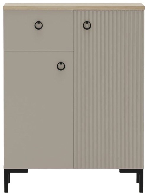 Комод BRW Брест Доменика, 70x41x93 см, серый, светло-коричневый - ForteMarket Комод BRW Брест Доменика, 70x41x93 см, серый, светло-коричневый купить,0