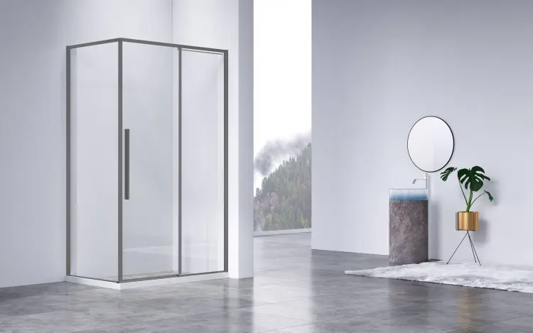 Душевое ограждение KABINKA.KZ двухстенное Slim-N VSR-4SN8011CLGM, 800х1950 мм купить,NaN