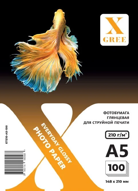 Фотобумага X-Gree Everyday E7210 A5 100л глянцевая