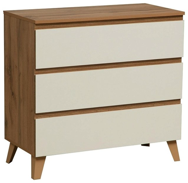 Комод Седьмое небо Авалон, 85x41x80 см, белый, коричневый купить,NaN