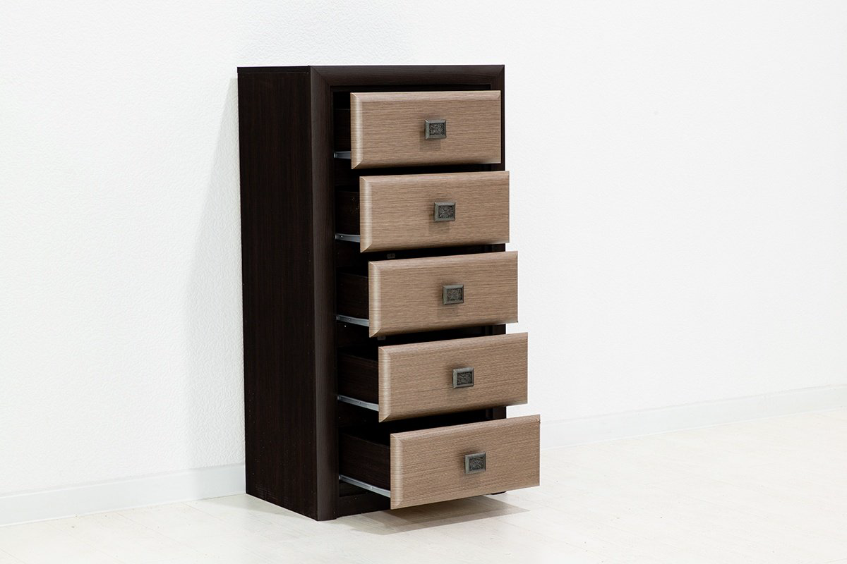 Комод BRW Коен КОМ5S, 58.50x40x114 см, коричневый купить,NaN