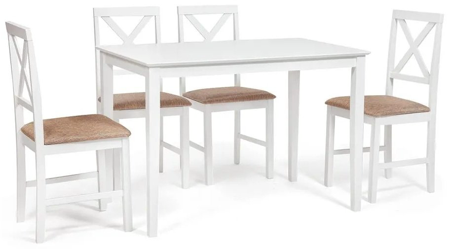 Комплект Tetchair Hudson 110 110х70см белый купить,NaN