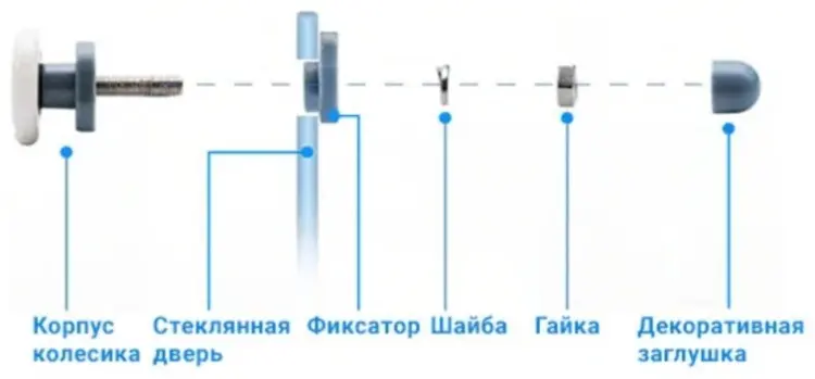Крепление трека на стекло DC1013N, 1 шт купить,NaN