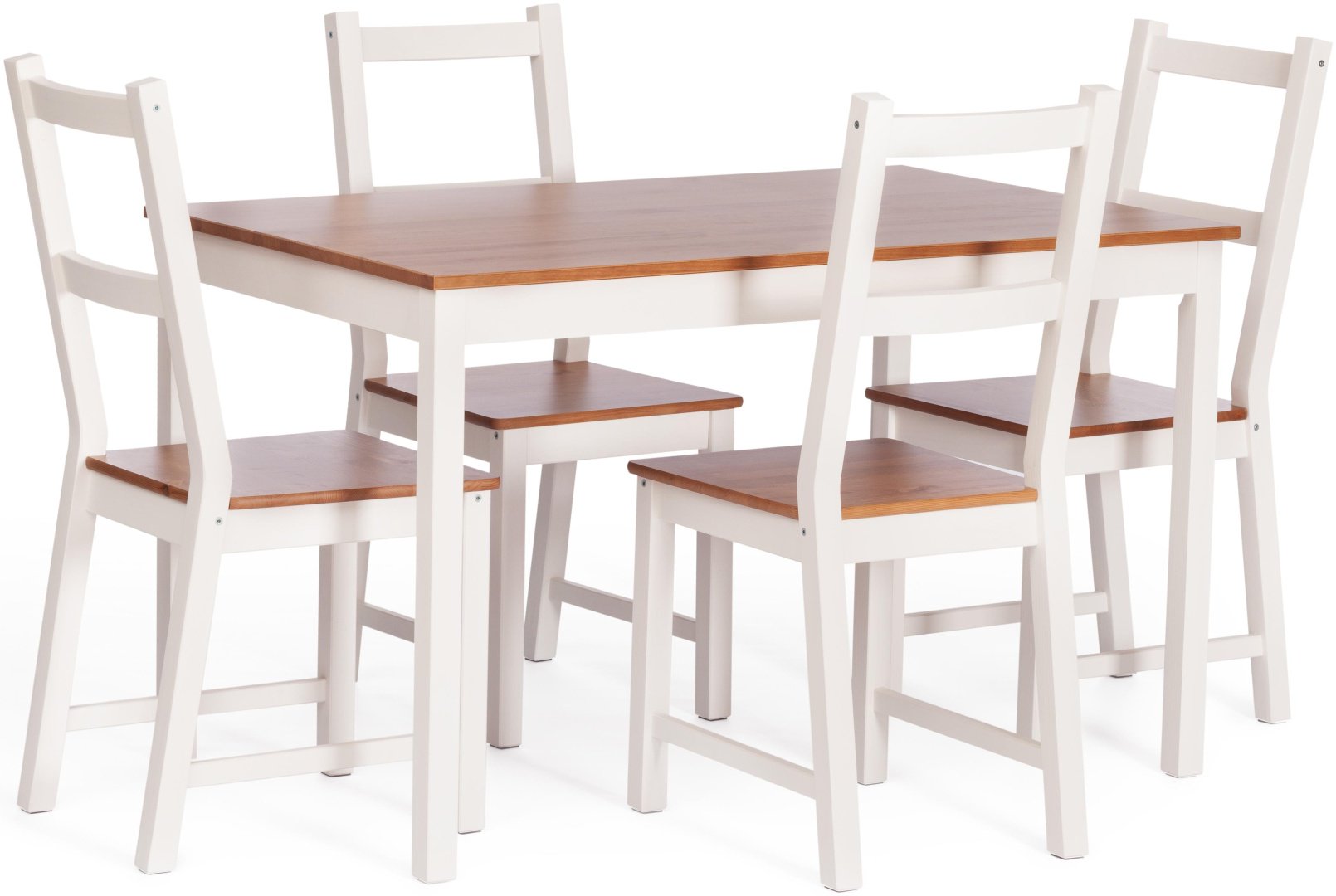 Комплект Tetchair Соната, стол 120х75 см &#43; 4 стула, белый купить,0