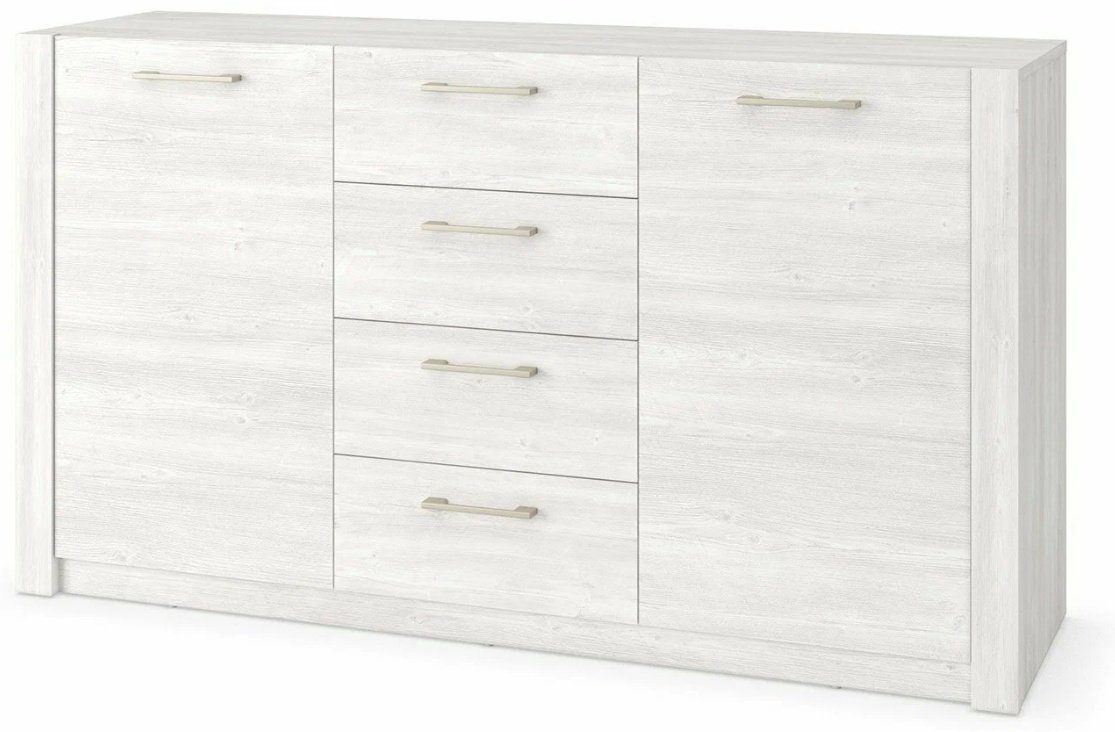Комод MySTAR Вирджиния, 146.60x42.60x82.4 см, белый, серый купить,NaN