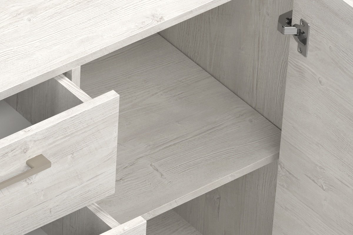 Комод MySTAR Вирджиния, 146.60x42.60x82.4 см, белый, серый - ForteMarket Комод MySTAR Вирджиния, 146.60x42.60x82.4 см, белый, серый купить,0