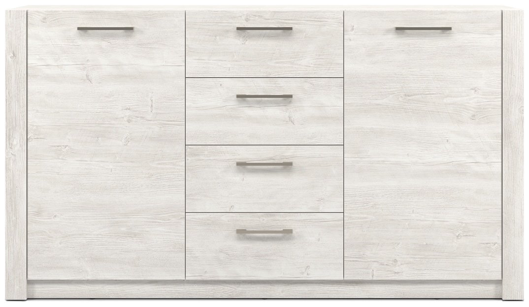 Комод MySTAR Вирджиния, 146.60x42.60x82.4 см, белый, серый купить,NaN