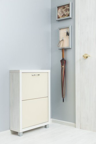 Тумба для обуви АЙРОН 55x19x74 см, ЛДСП, стекло купить,NaN